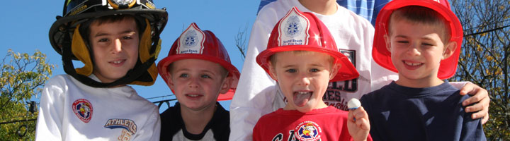 Picture of kids at the open house.